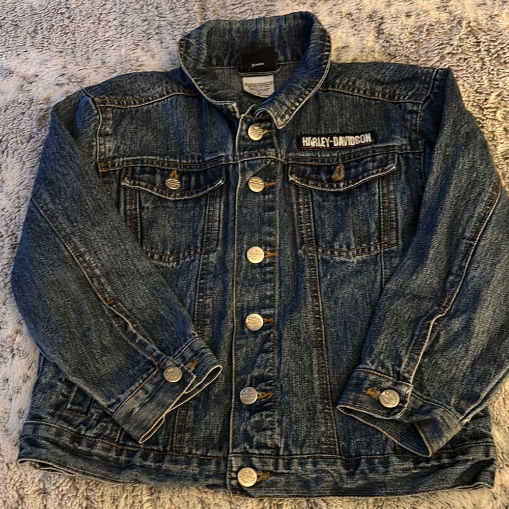 Harley-Davidson Blue Jean Jacket Classic Trucker Style